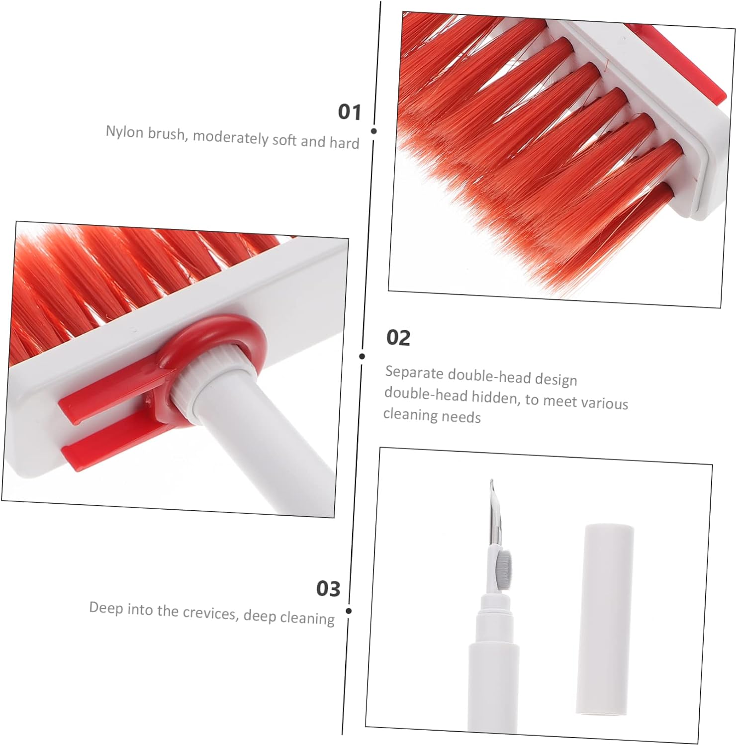ULTECHNOVO 4pcs Laptop Dust Brush Keyboard Duster Mini Cleaning Tool Static for Electronics