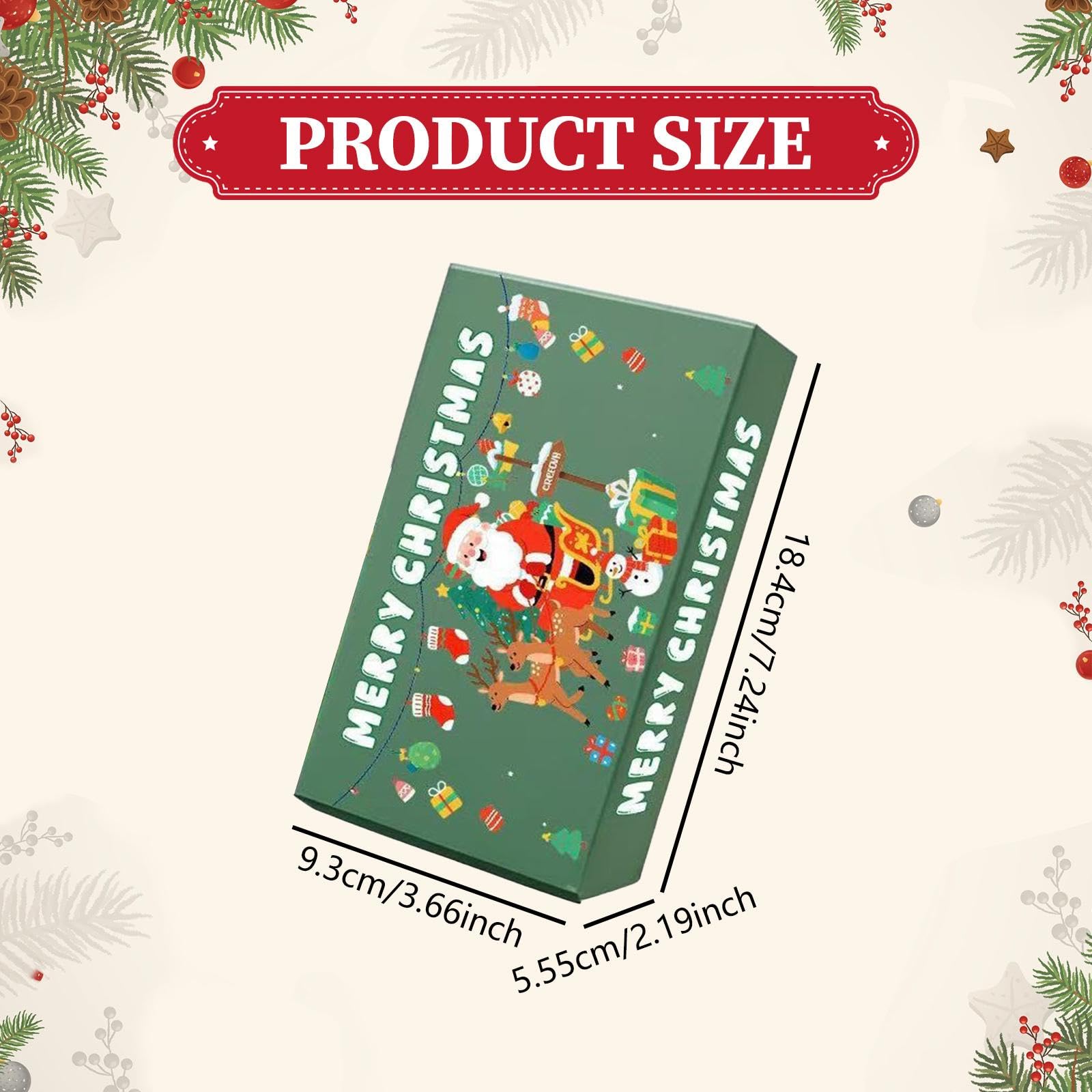 Set de Regalo de Navidad, Fiesta Festiva de Navidad, Bolsa de Regalo, Hucha para Cumpleaños O, Verde 20 Piezas, tal como se describe