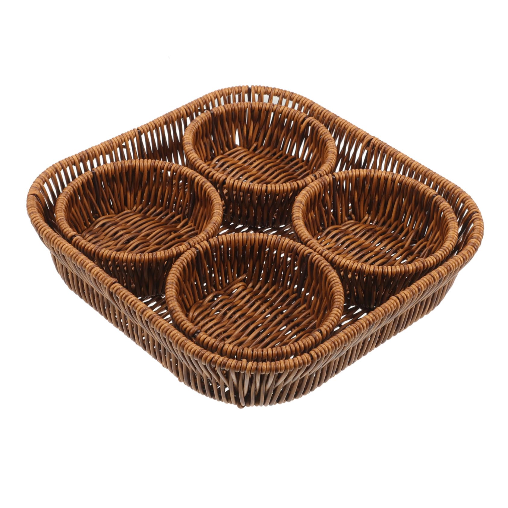 OFFSCH Storage Baskets Set Small Round Baskets for Snacks Fruit Dried Fruits Multipurpose