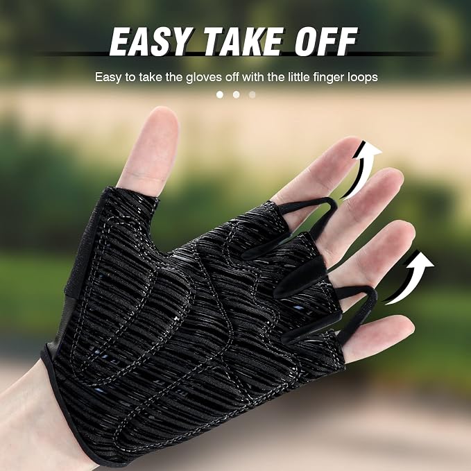 Guantes de ciclismo con agarre antideslizante para hombre y mujer miniatura 3