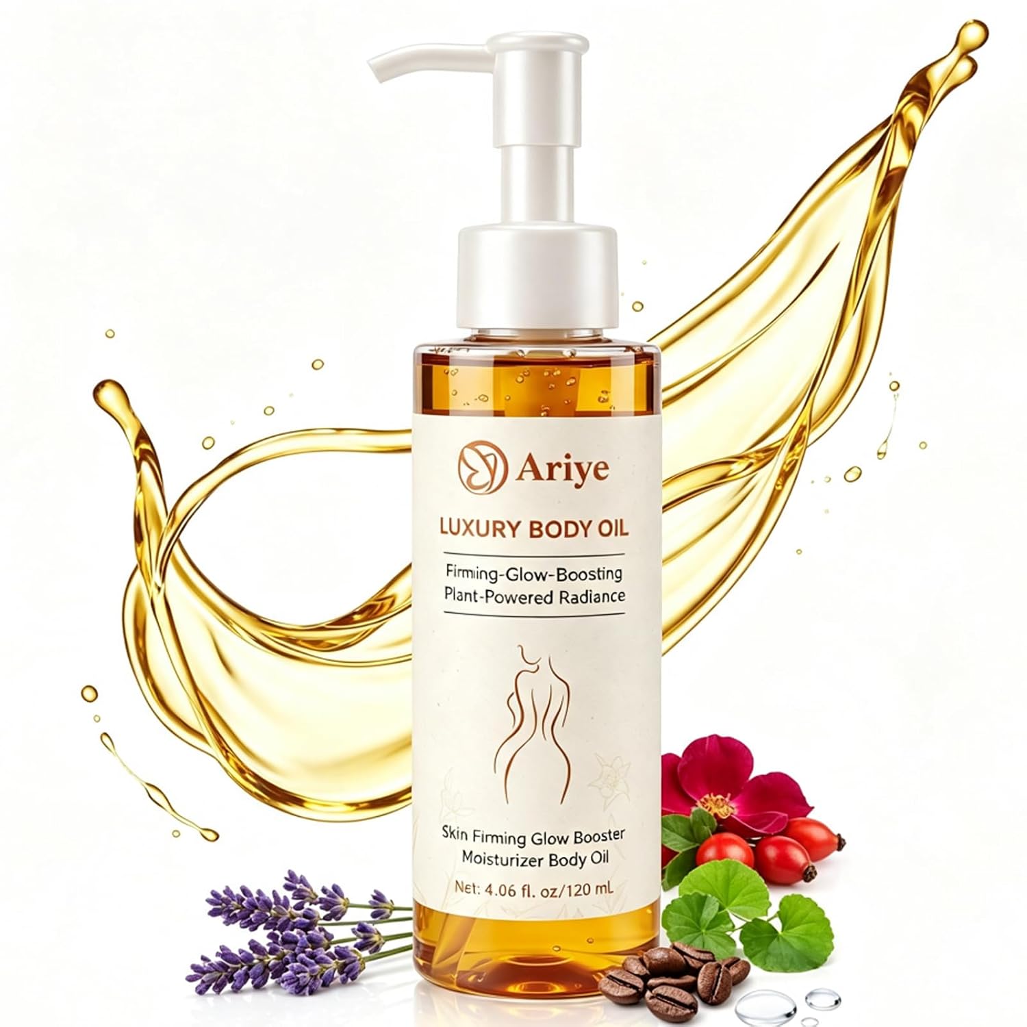 Firming Body Oil for Crepe Skin, After Shower Oil for Women & Men