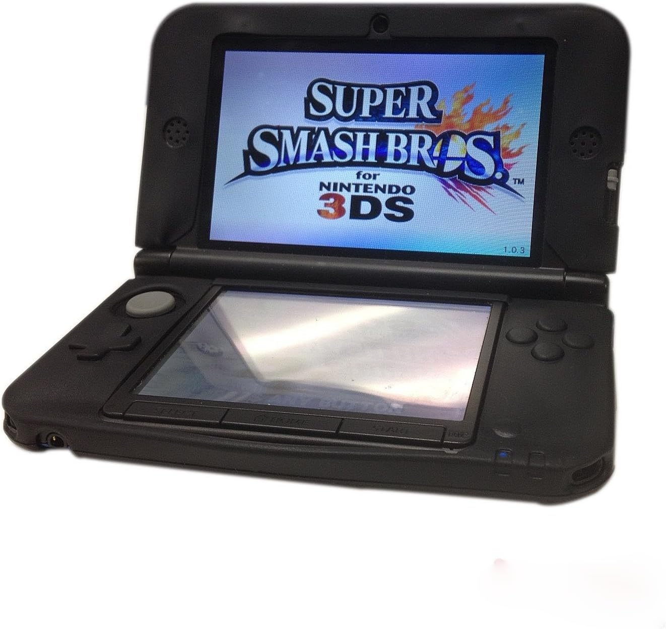 Vivi Audio® Silicone Protective Case Cover Shell for Nintendo 3DS XL LL Black Soft Gel