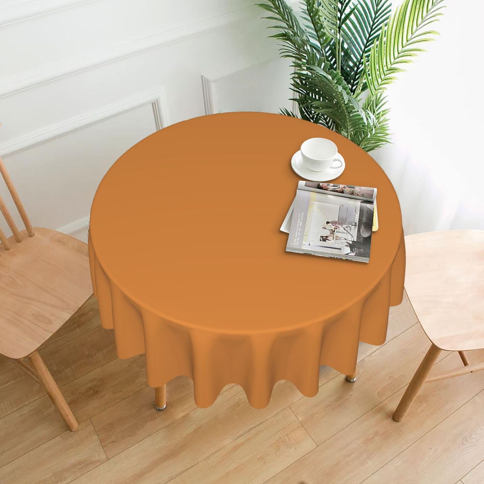 Hjfczh Black Sunset Red Sun Prints Round Table Throw 60 Inch - Waterproof Table Cover - Soft & Wrinkle Resistant Decor Layer For Dinners, Parties & Everyday Use