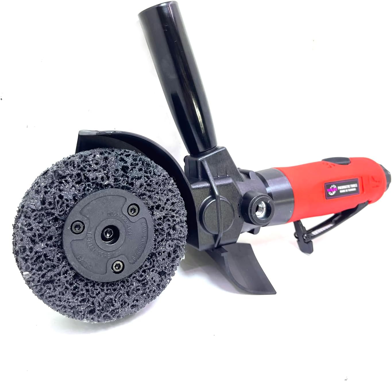 Pneumatic Surface Removal Tool For Remove Adhesive-Backed Decals Pinstripe Derusting Remove Glue Rust Paint Removal Tool With Eraser and Wire Wheels Kit