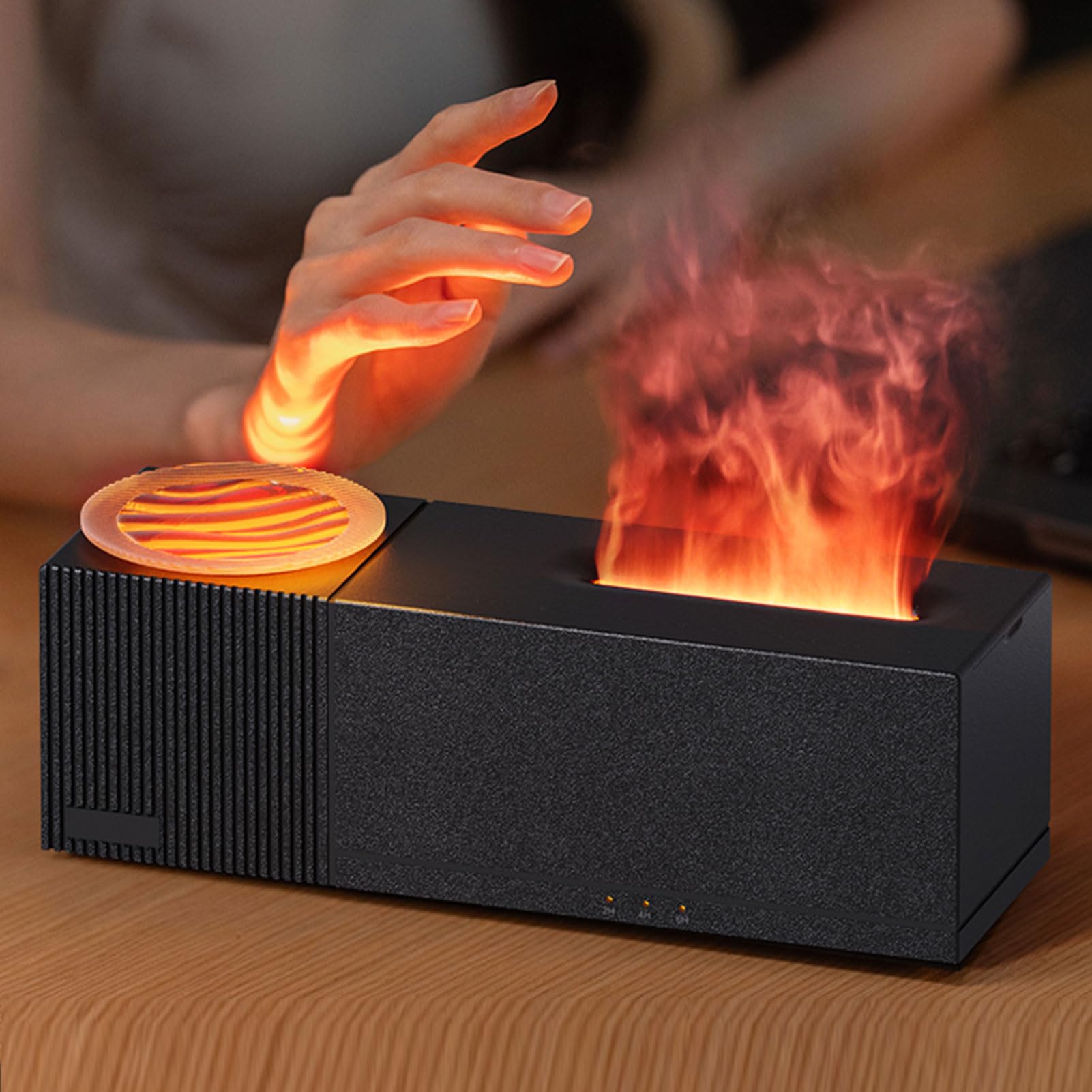 Diffuseur huiles essentielles contre l'air sec avec 7 couleurs LED relaxantes