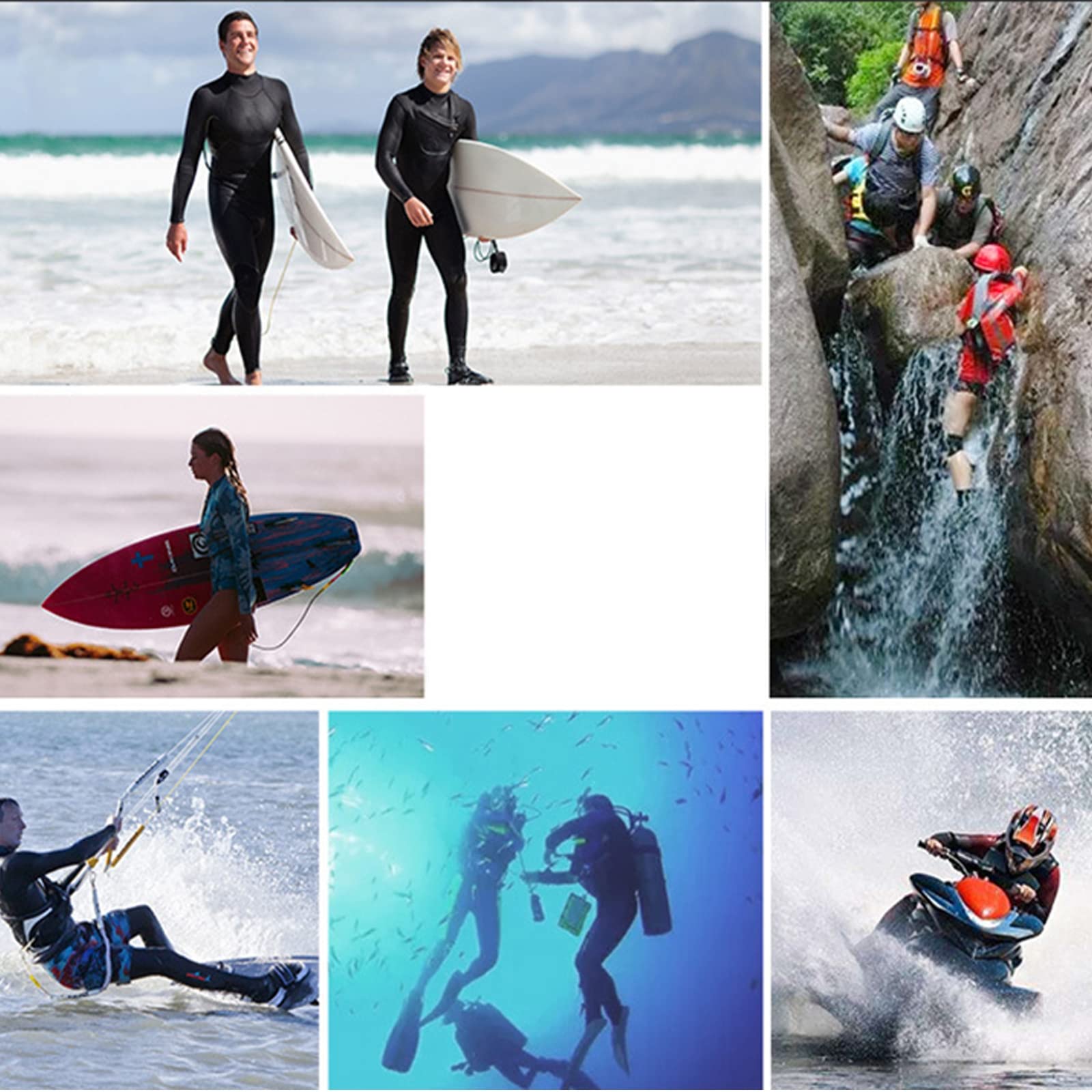 Muta da Sub Muta all-in-One da 3 Mm in Neoprene Premium Ad Alta Elasticità Tuta da Snorkeling da Surf per Adulti