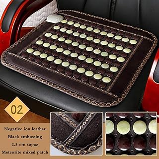 BNBXP Almohadilla De Calefacción De Jade para De Calentamiento Infrarrojo Lejano Estera De Piedra De Jade Natural Silla De Oficina Colchón 45X45CM 220V