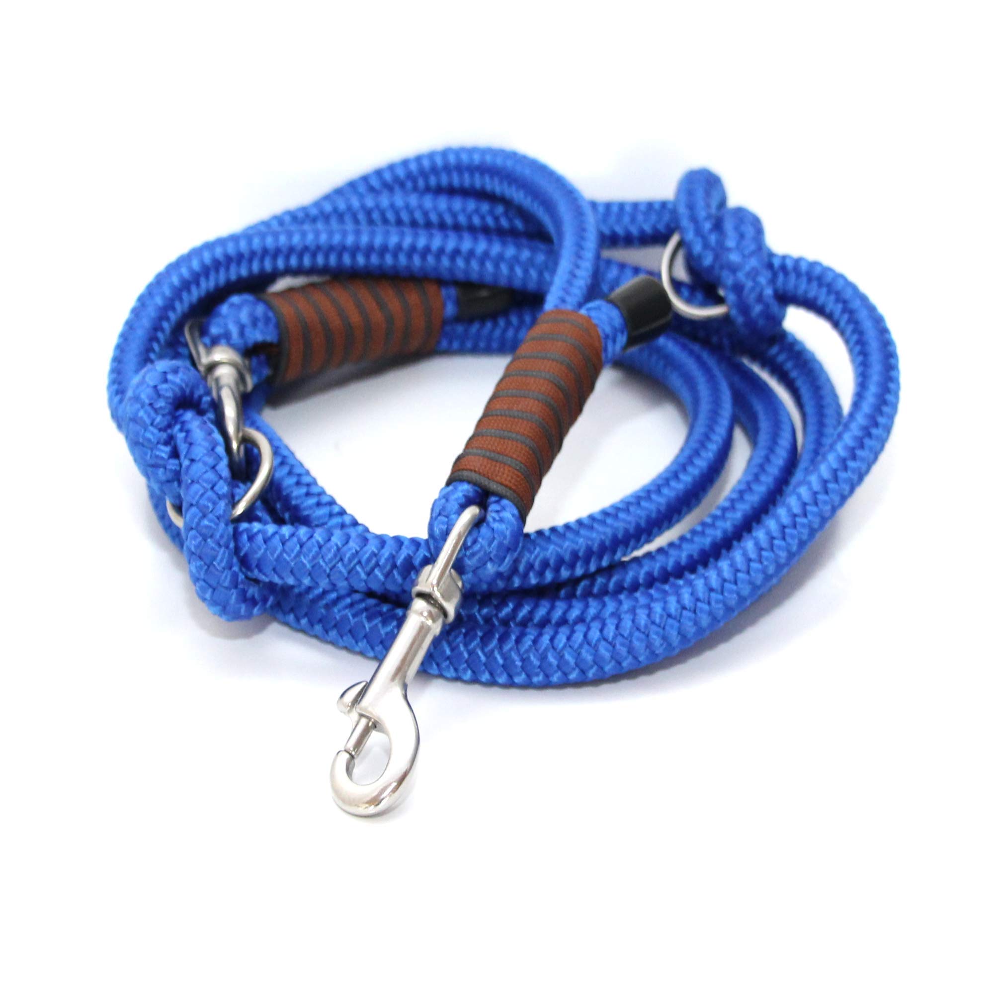 Set: Halsband + Leine, Set für Hunde, Tauleine und Hundehalsband - Happy Fox - Blue