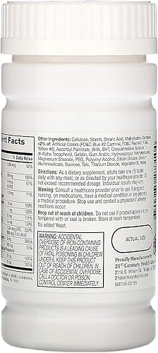 Miniatura 3 de 21st Century Vitaminas multivitamínicas prenatales, 60 unidades