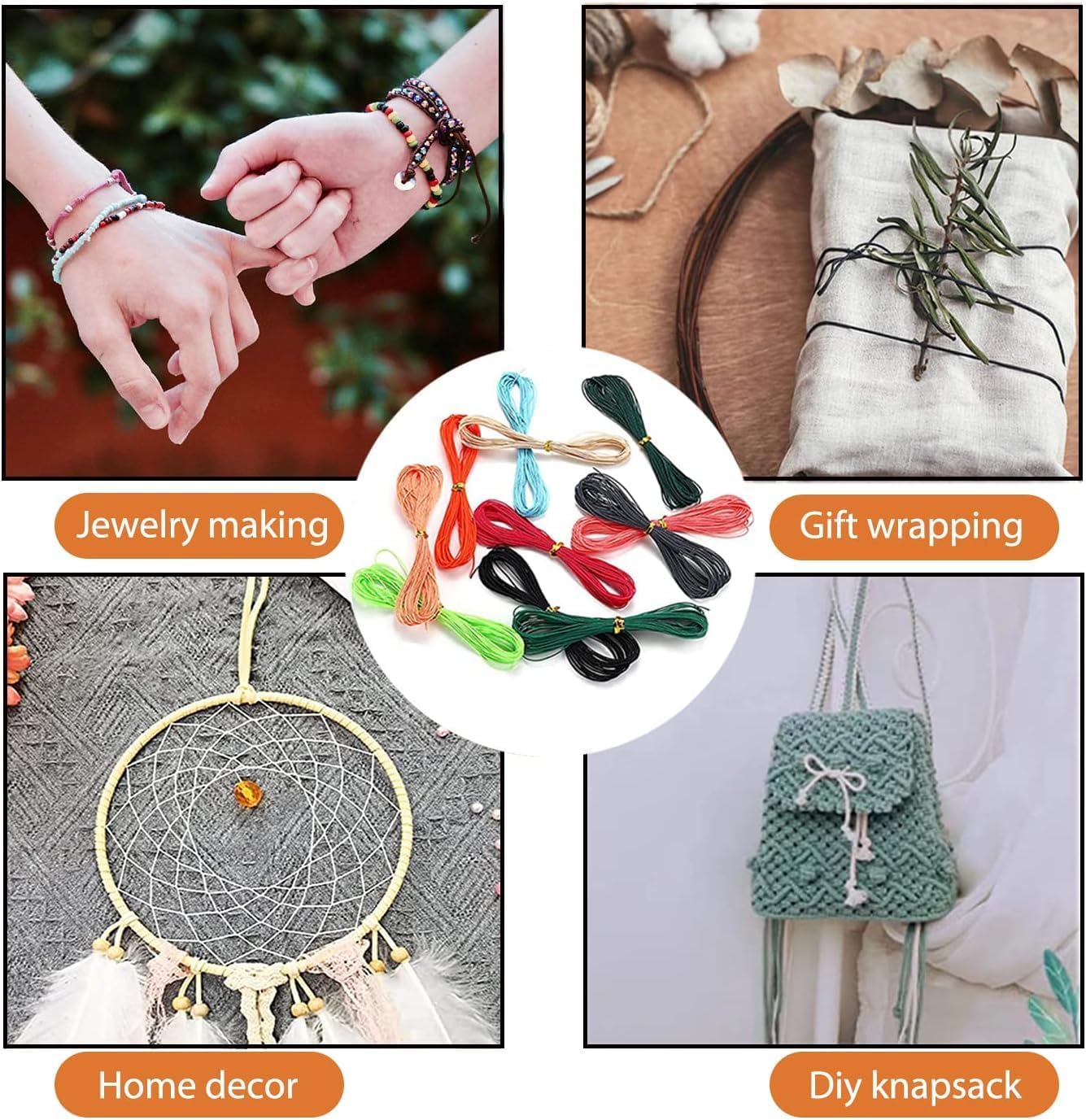 46 Colors 460m1mm Waxed Polyester Cord Bracelet Cord Wax Coated Thread for Jewelry Making Waxed String for Bracelet Making 10m for Each Color - Image 9