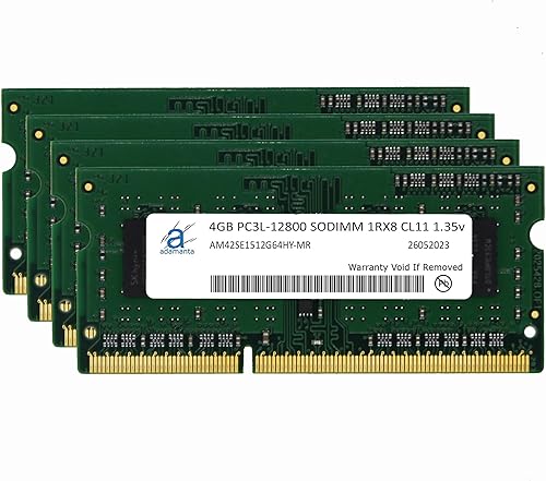 Miniatura 6 de Adamanta 16 GB (2 x 8 GB) Apple Memory Upgrade DDR3L 1600 MHz SODIMM Compatible con iMac (mediados de 2011, finales de 2012, tempranofinales de