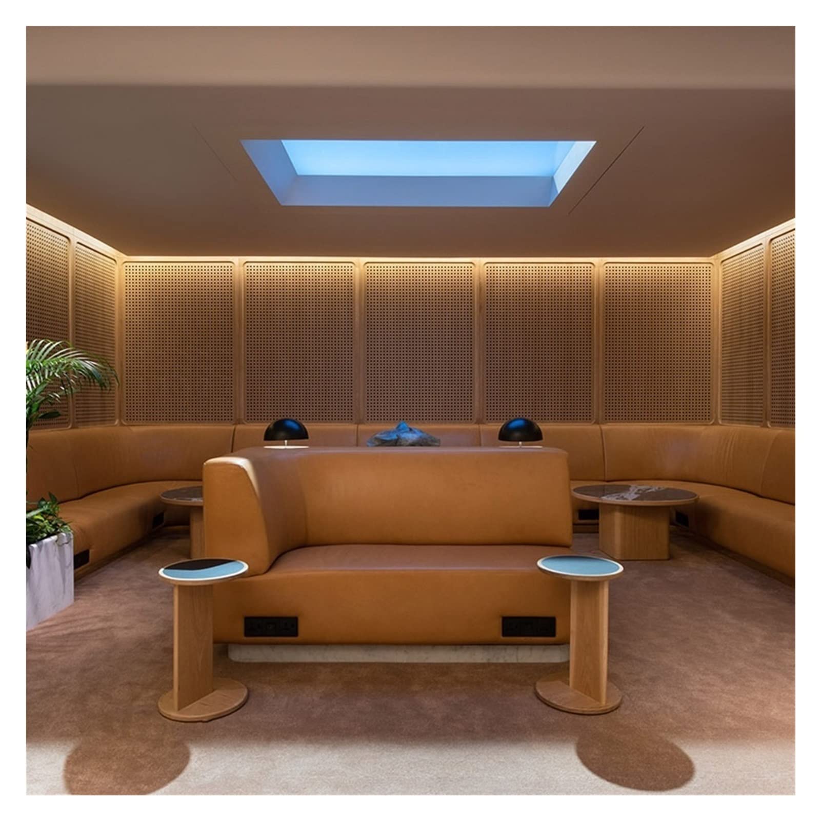 Lámpara Inteligente, Panel de Luz LED con Cielo Despejado Artificial, Iluminación Empotrada Integrada, para Oficina, Estudio, Baño Sin Ventanas(Non-intelligent,E 600 * 1200mm)