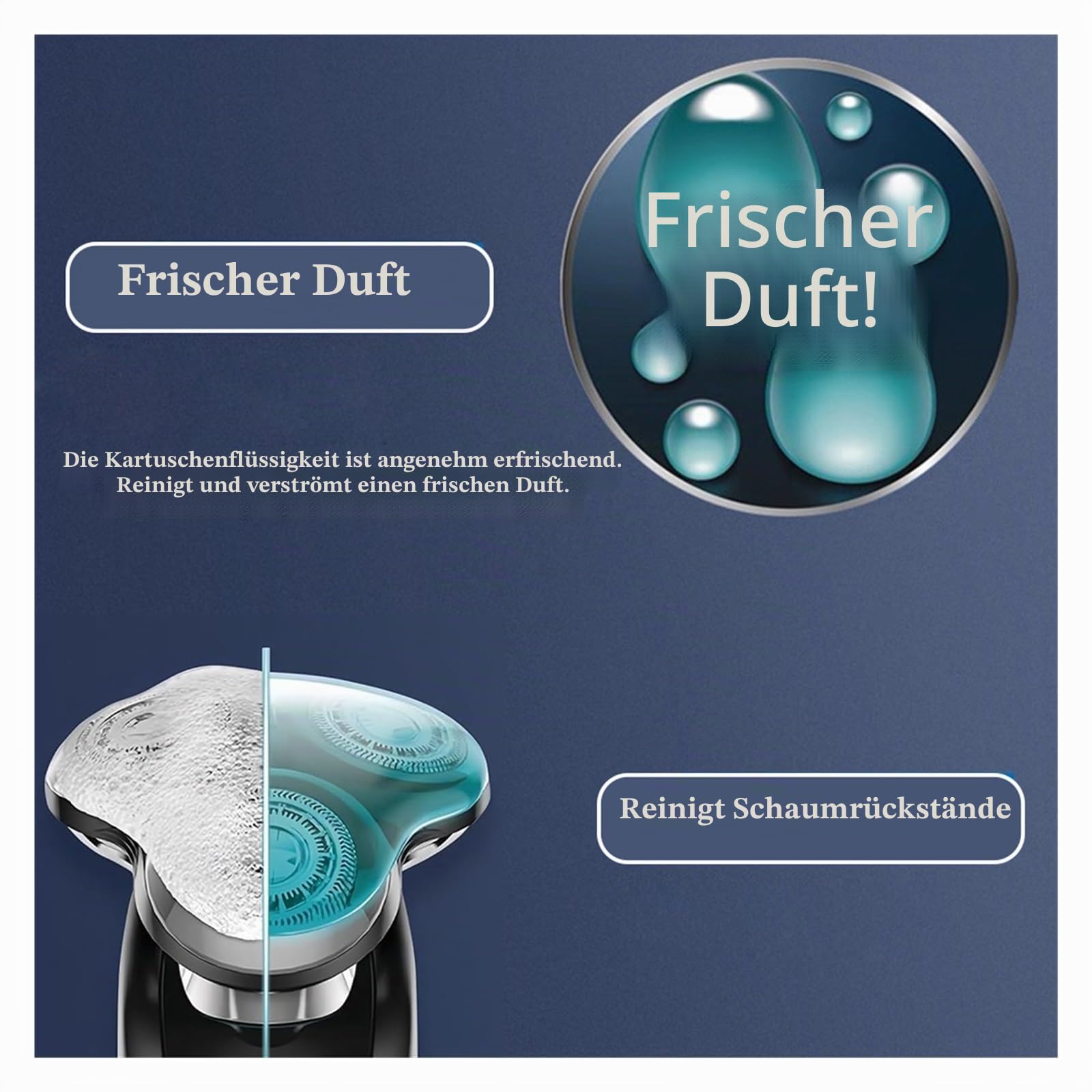 170ml JC301 JC302 Rasierer-Reinigungsflüssigkeit - Kompatibel mit Philips S5000/S7000/S9000 Series (2pcs)