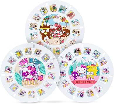 View Master - Hello Kitty Deluxe View Finder Set - Reel Viewer for Kids, Adults, Classic Game, Retro Toy, Kawaii, Nostalgic Gift, View Finder Toys, Learning Toy, Ages 3+