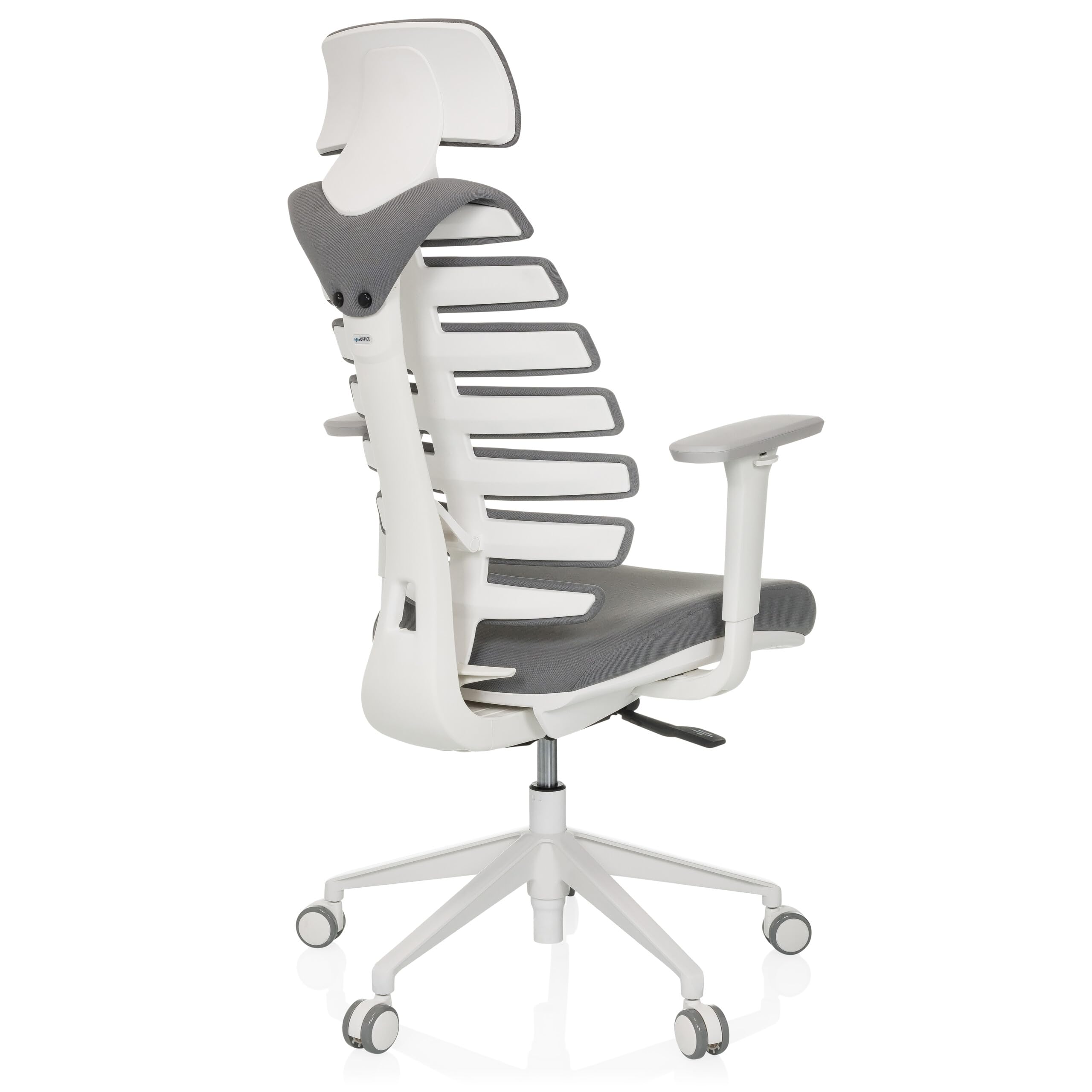 hjh OFFICE Silla de Oficina Profesional Silla giratoria Ergo Line W con Respaldo ergonómico Incl. Soporte Lumbar, Gris Oscuro