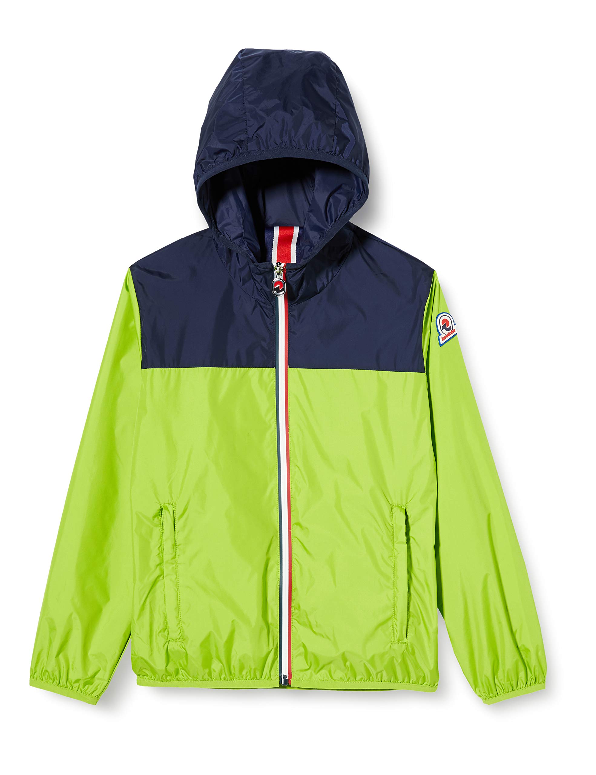Invicta Giubbino Packable Smith Abrigo, Verde (Lime/BLU Chiaro 1514), 140 (Talla del Fabricante: 10A) para Niños