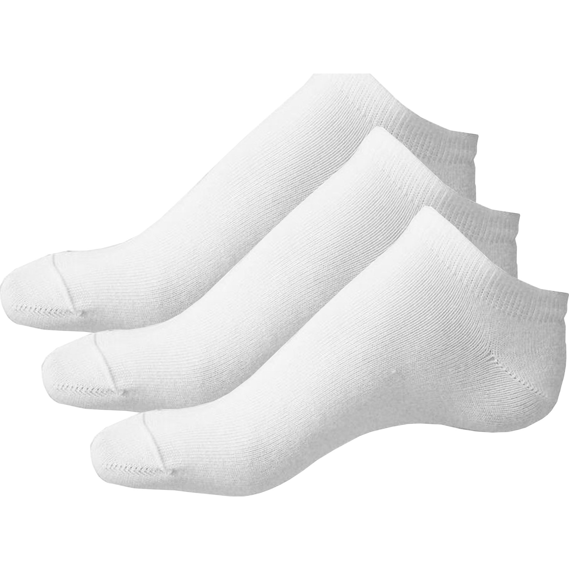 12 x BRITWEAR® Trainer Liner / Ankle Socks BARGAINShoe Size:6-11 (Mens) Colour:White