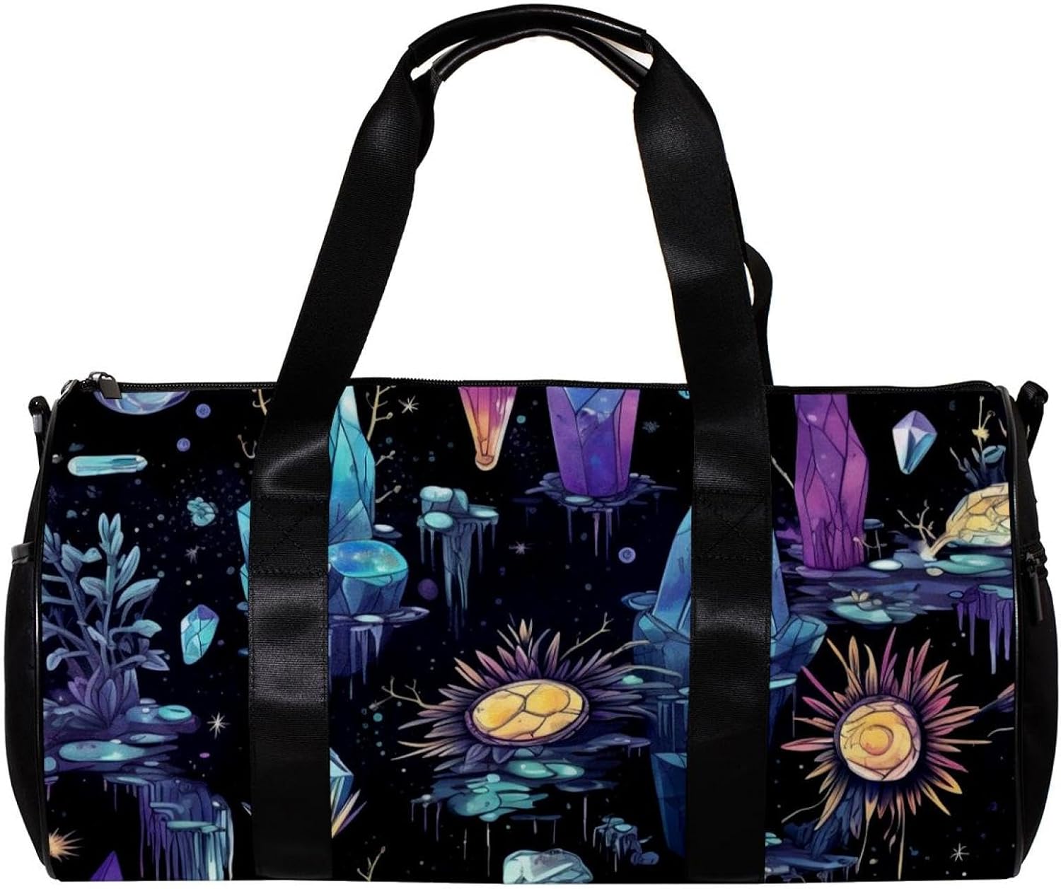 Gym Bags for Women,Duffle Bag for Travel,Abstract Graffiti Plant Diamond,Gym Bag for Men