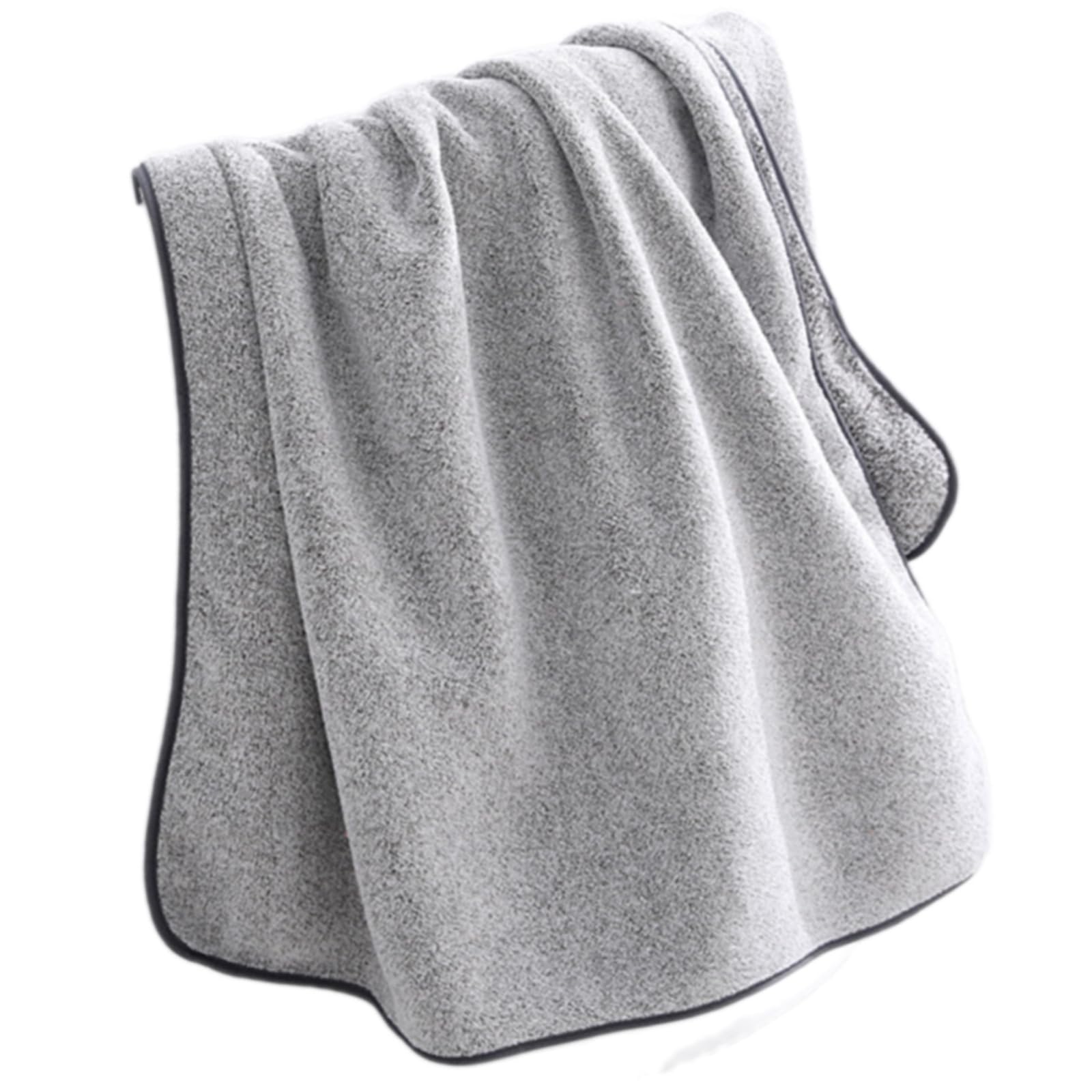Tsophreniq Thickened Fiber Towel, Quick Absorbent Bath Towel for Family and Swimmers Absorbent Bath Towels