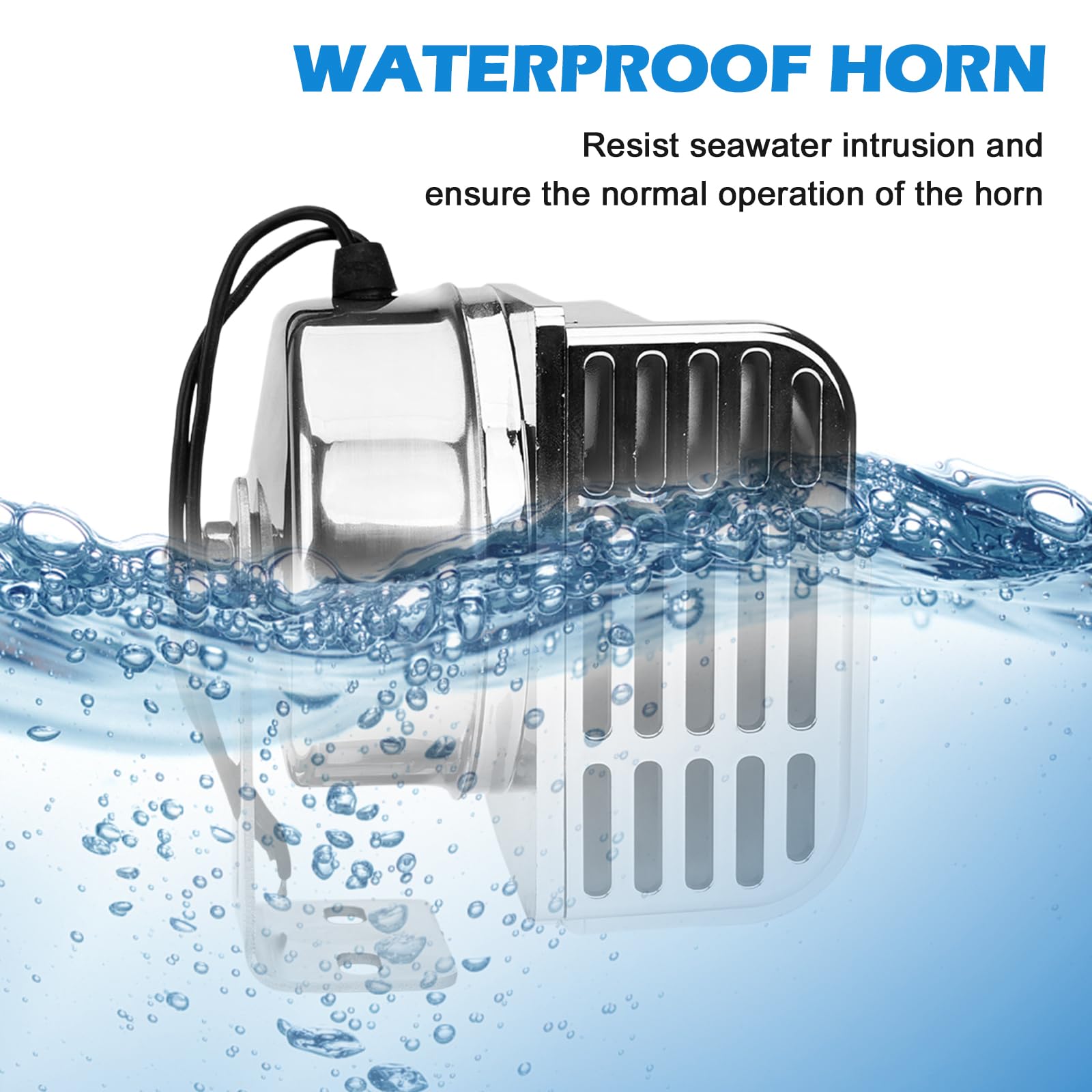12V Marine Hupe: Edelstahl Wasserdicht Signalhorn, Schiffshorn Hochton, Boot Lautsprecher, Für Schiffe Boote Yachten Rv