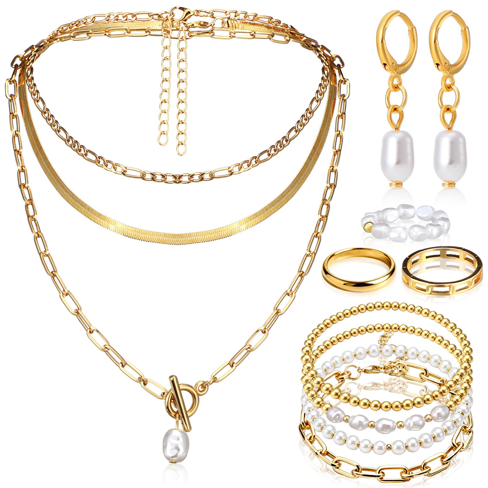 Ecally Western Turquoise Jewelry Set for Women
