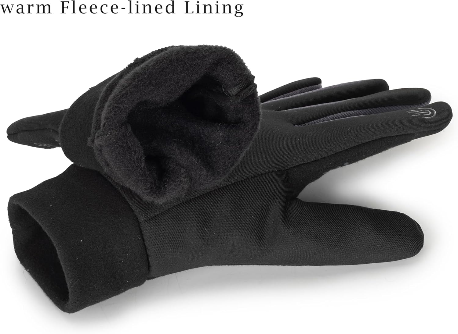 Winter Warm Gloves for Women Polar-Fleece Touchscreen Stretch Gloves for Driving Running - Image 5