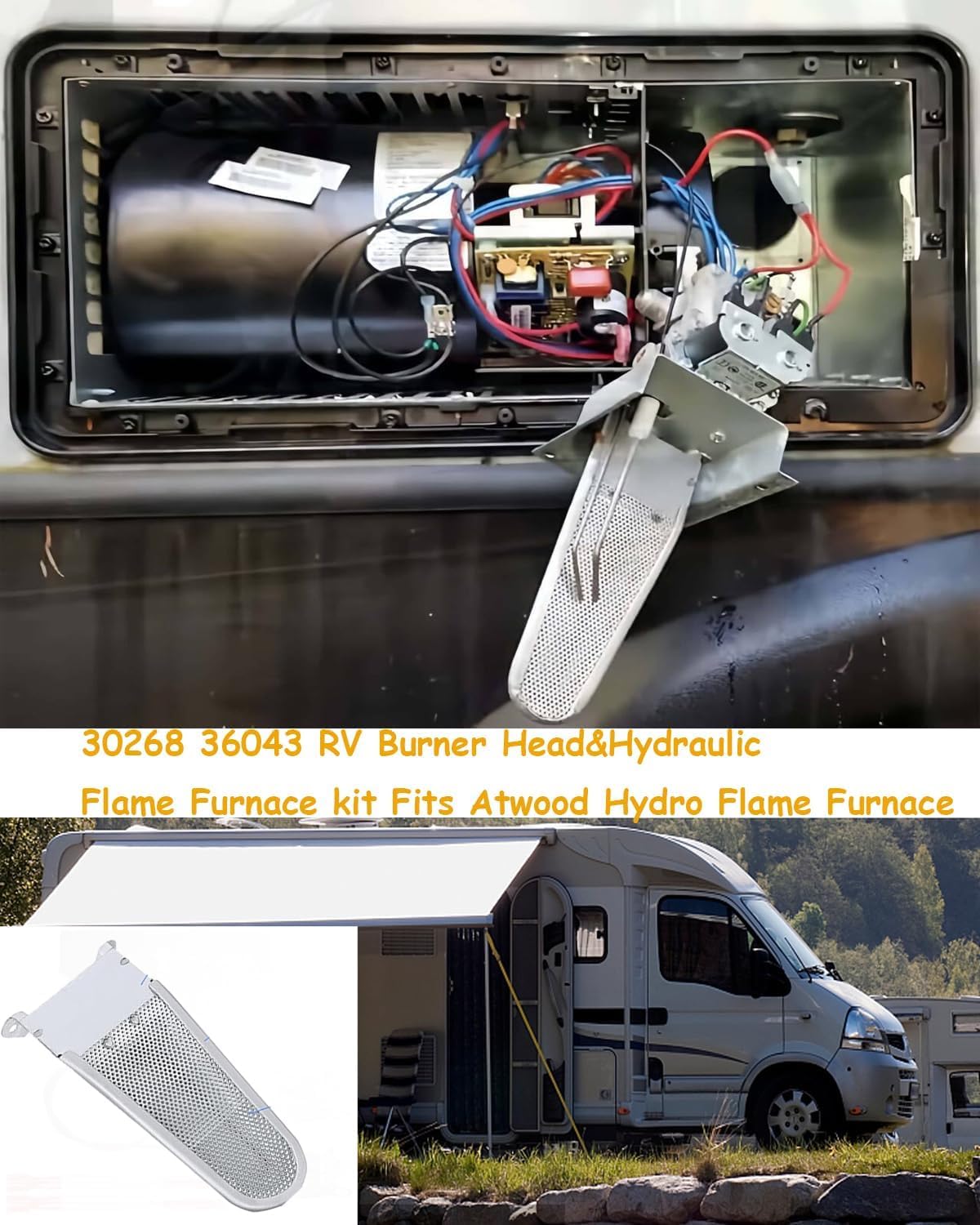 30268 RV Burner Head Kit For Atwood With 79, 85, AFS, And AFM Series Furnaces. 761587329488 - View #3