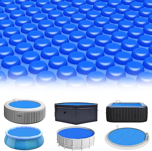 Cubierta solar de piscina de 6 pies de diámetro, manta solar redonda para piscinas sobre el suelo, bañera de hidromasaje, spa, protector de piscina,