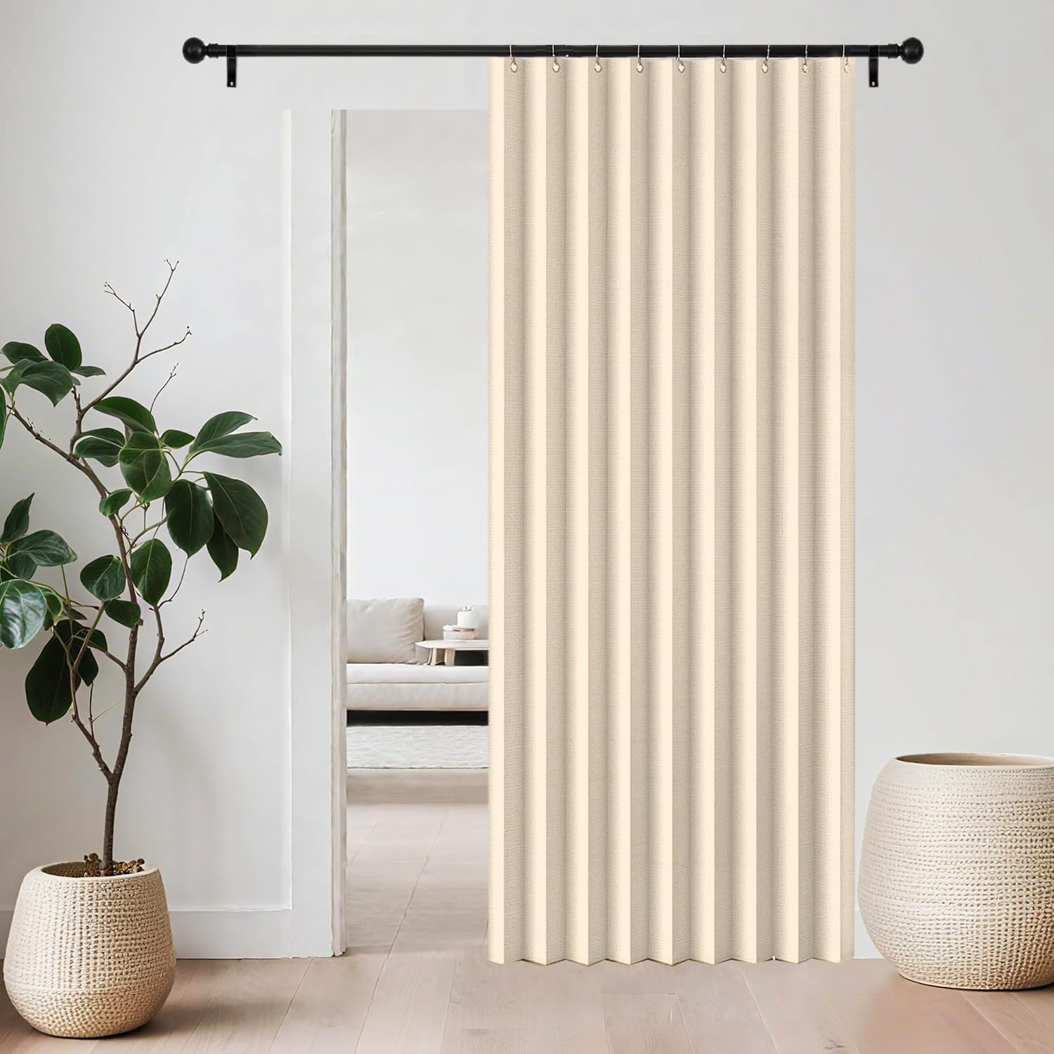 Ele - Separadores magnéticos para espacios interiores clásicos Bei ains perfectos para dormitorios y salas de estar, 70 x 180 cm