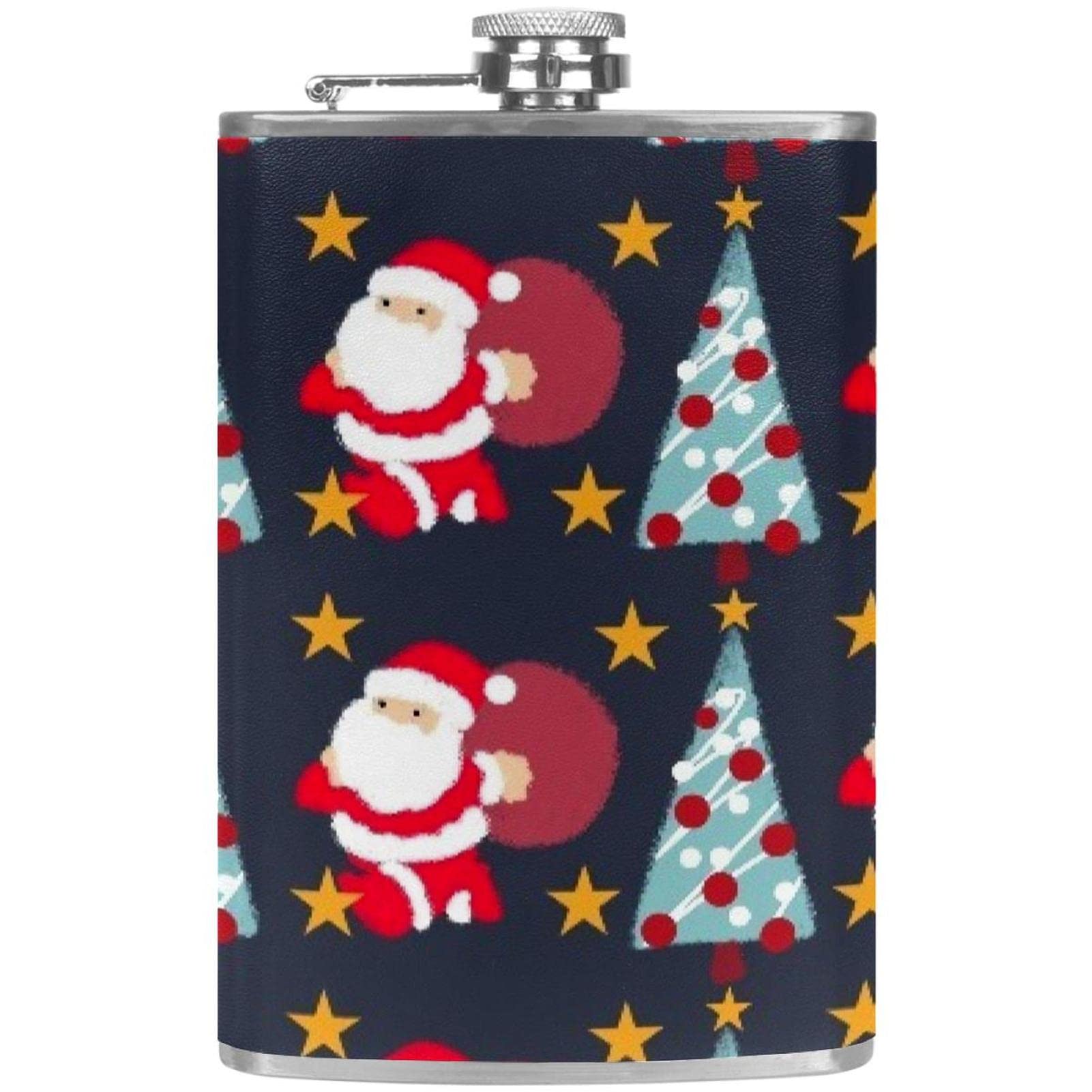 Flasque de poche étanche Père Noël flasque liqueur inox avec entonnoir anti fuite
