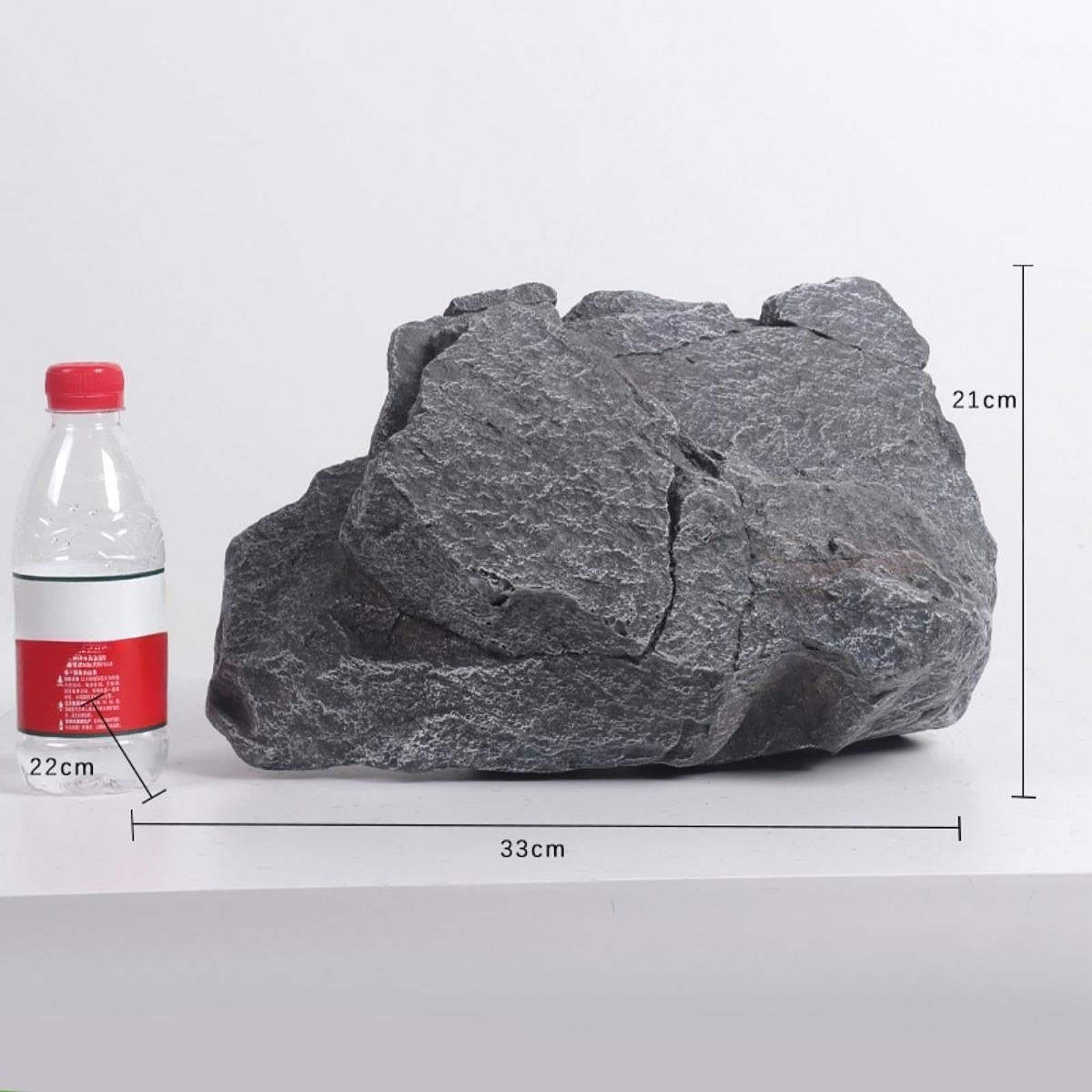 Gralara Accessorio per Giardino con Rocce Sintetiche, Elemento Decorativo per Esterni, 33x22x21cm