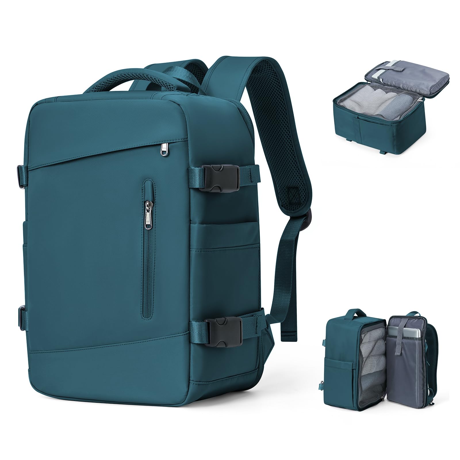SZLX Borse da Cabina per Easyjet 45x36x20 Zaino da Viaggio aereo Bagaglio a Mano Zaino Ryanair 40x20x25 con porta USB zaino Borsa da Viaggio Impermeabile donna zaino per Computer Casual Daypack