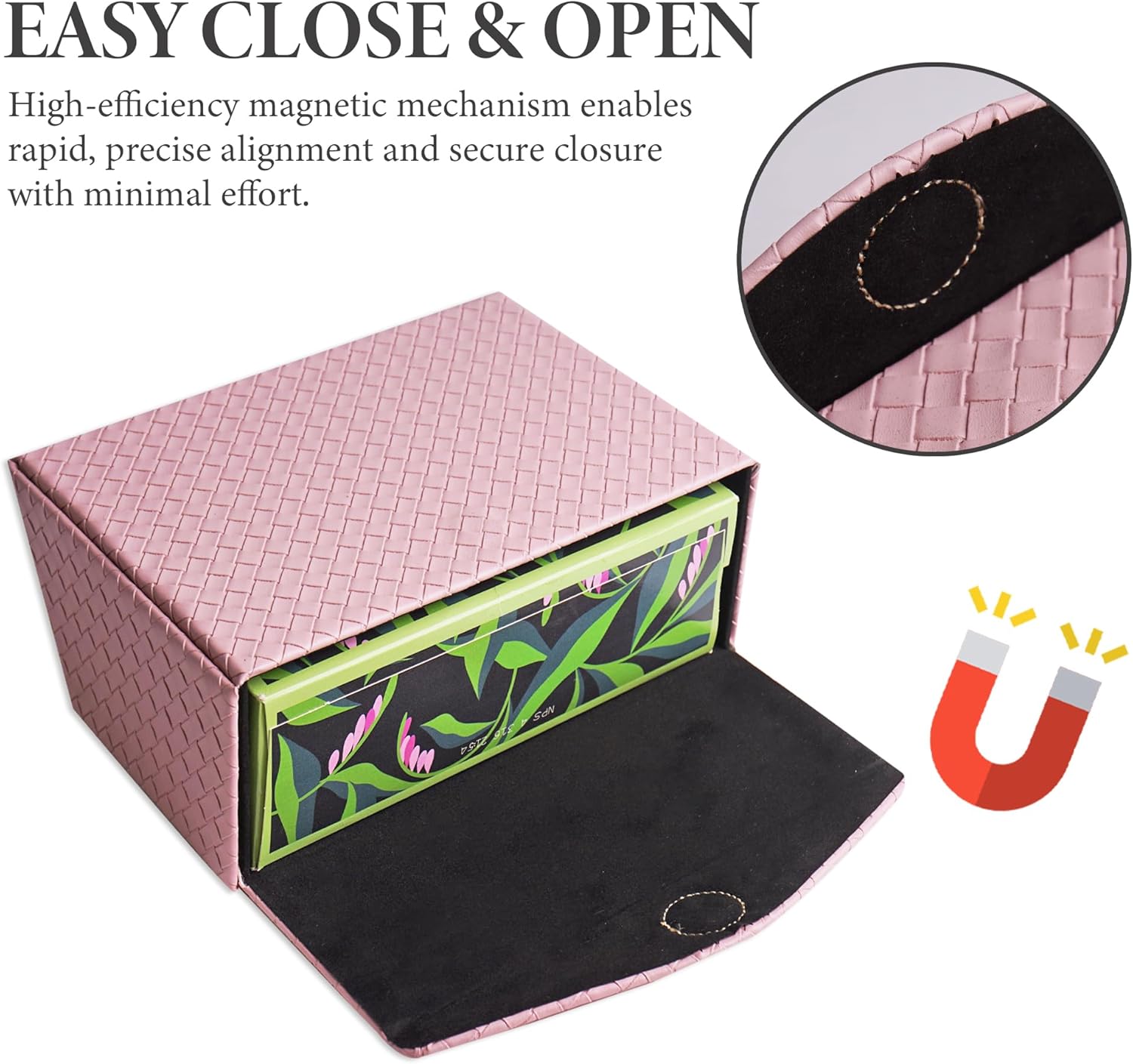 LIZIMANDU Hand Towels Box Cover,PU Leather Tissue Box Cover Holder Compatible with Kleenex Disposable Paper Hand Towels Suitable for Dining,Kitchen,Bathroom(1-Pink)