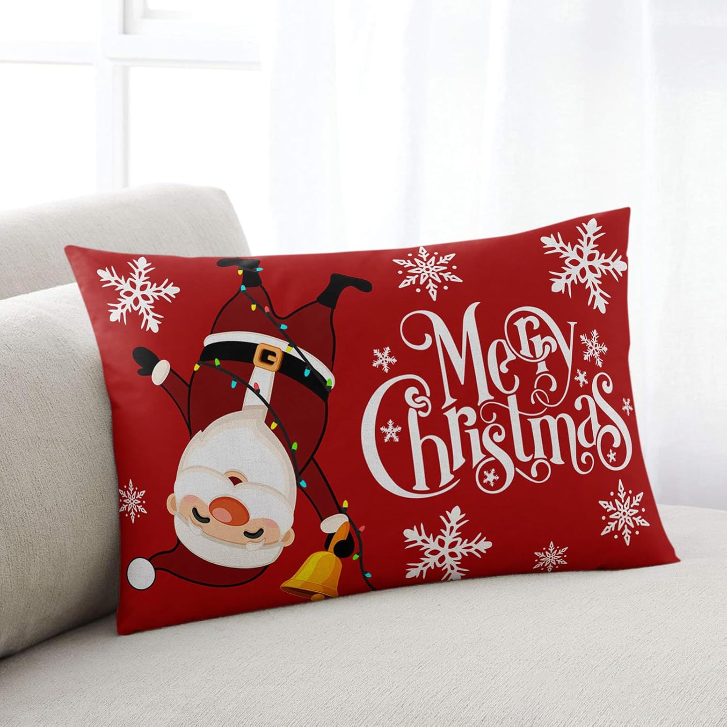Decorative Throw Pillow Covers Merry Christmas Throw Pillow
