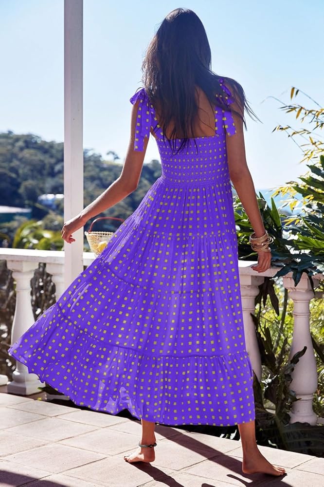 Generic Chic Summer Maxi Dress for Women Purple, Small-Large at Amazon  Women's Clothing store