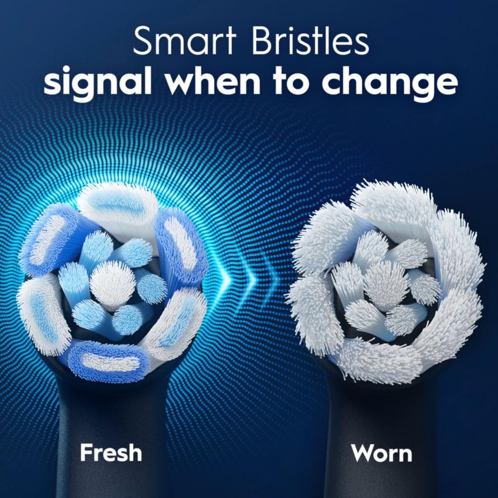 Oral-B iO Ultimate Clean Replacement Brush Heads, 5 Count, 4 Ultimate Clean + 1 Gum & Sensitive Black