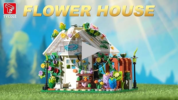 Amazon.com: TYCOLE Flower House Building Set with Lights, Garden