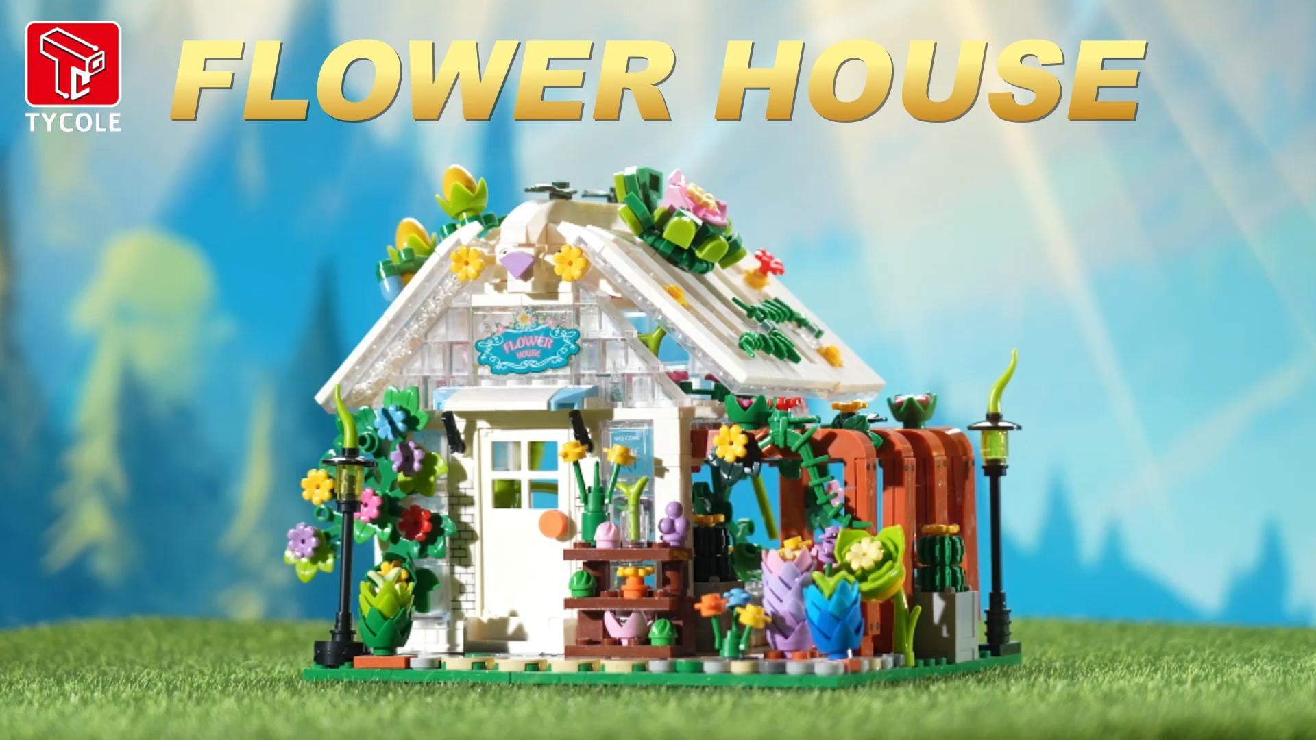 Amazon.com: TYCOLE Flower House Building Set with Lights, Garden