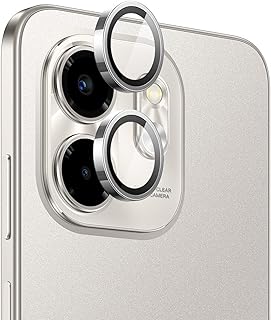 Dl3 Mobilak Camera Lens Protector for Infinix Smart 9 Accessories, 9H Tempered Glass Metal Individual Ring Camera Cover Screen Protector, Case Friendly, Anti Scratch (Silver)
