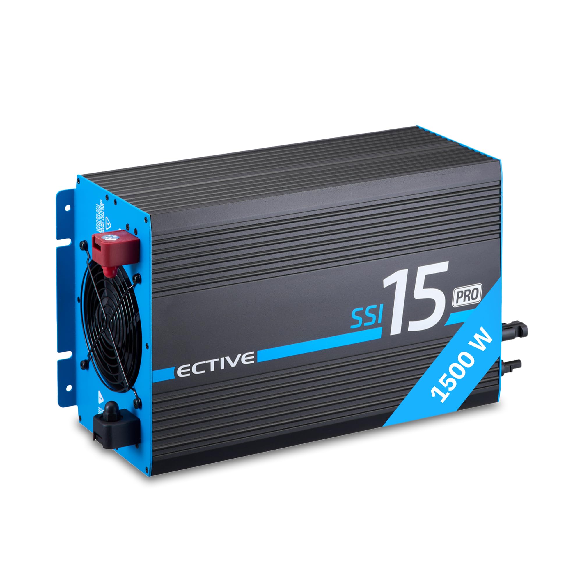 ECTIVE - Wechselrichter 12V auf 230V SSI PRO 15-1000W Reine Sinuswelle - Spannungswandler DC/AC mit USB, Überlast- & Überhitzungsschutz, NSV & USV, MPPT-Solarladeregler & 30A Batterieladefunktion