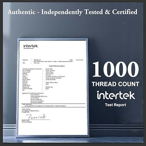 Miniatura 2 de SAKIAO Juego de sábanas lujosas de algodón pesado de 1000 hilos para cama tamaño King, juego de sábanas de 100% algodón egipcio, tejido satén muy