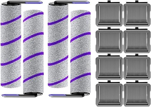 Replacement Brush Roller And HEPA Filter Kit, Compatible For Narwal S20 Pro Wet Dry Vacuum Parts, Water Tank Cover & Holder, Anti-Tangle, Accessories For Efficient Cleaning And Maintenance4B8F