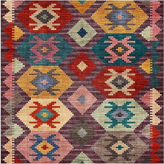 Tapis lavable 200x250 cm doux et robuste pour salle à manger et grand salon
