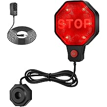 Garage Parking Sensor &amp; Garage Parking Aid with LED Stop Light, Adjustable Ultrasonic Park Assistant for Car Stop Indicator with Red Yellow Green Display, 6"&ndash;6.5 ft(Black)