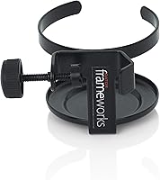 Vista 3 de Gator Frameworks Soporte para micrófono para bebidas para bebidas, abrazadera de taza individual (GFW-SINGLECUP) (paquete de 2)