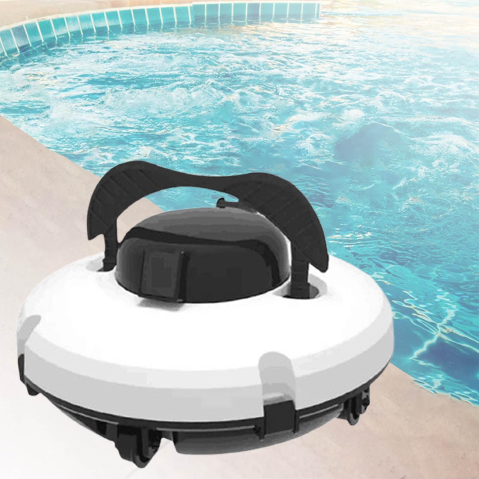 Aspirapolvere per piscine, pulitore robotico per piscine, aspirapolvere robotico automatico per piscine fuori terra/interrate fino a 100 piedi quadrati