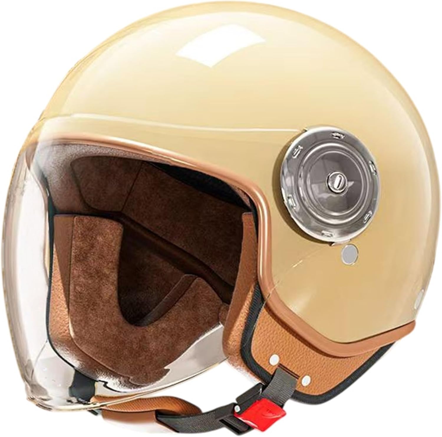 DOT Approved Vintage Kids 3/4 Motorcycle Half Helmet,Toddler Open Face Retro Electric Scooter Go-Kart Dirt-Bike ATV Helmets,Youth Child Boys Girls Moped Bicycle Helmet