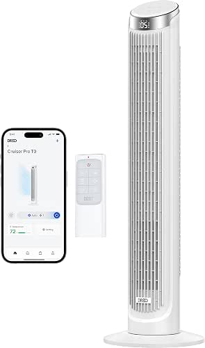 DREO Smart Tower Fans that Blow Cold Air, Standing Fan