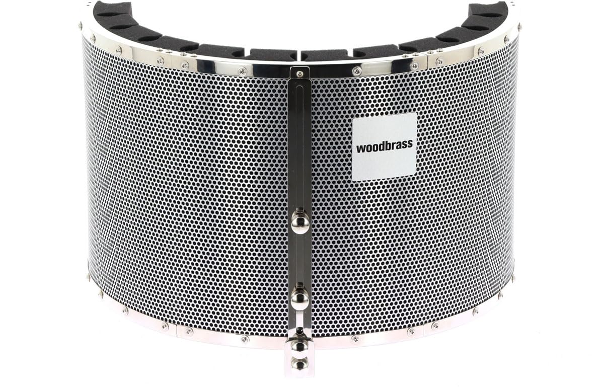 WOODBRASS RS05 Akustik-Mikrofon-Monitor, optimale Absorbierung, natürliche Klangwiedergabe, verstellbare Halterung, solide Konstruktion, ideal für Sprachaufnahmen, Home Studio, MAO, Mixing