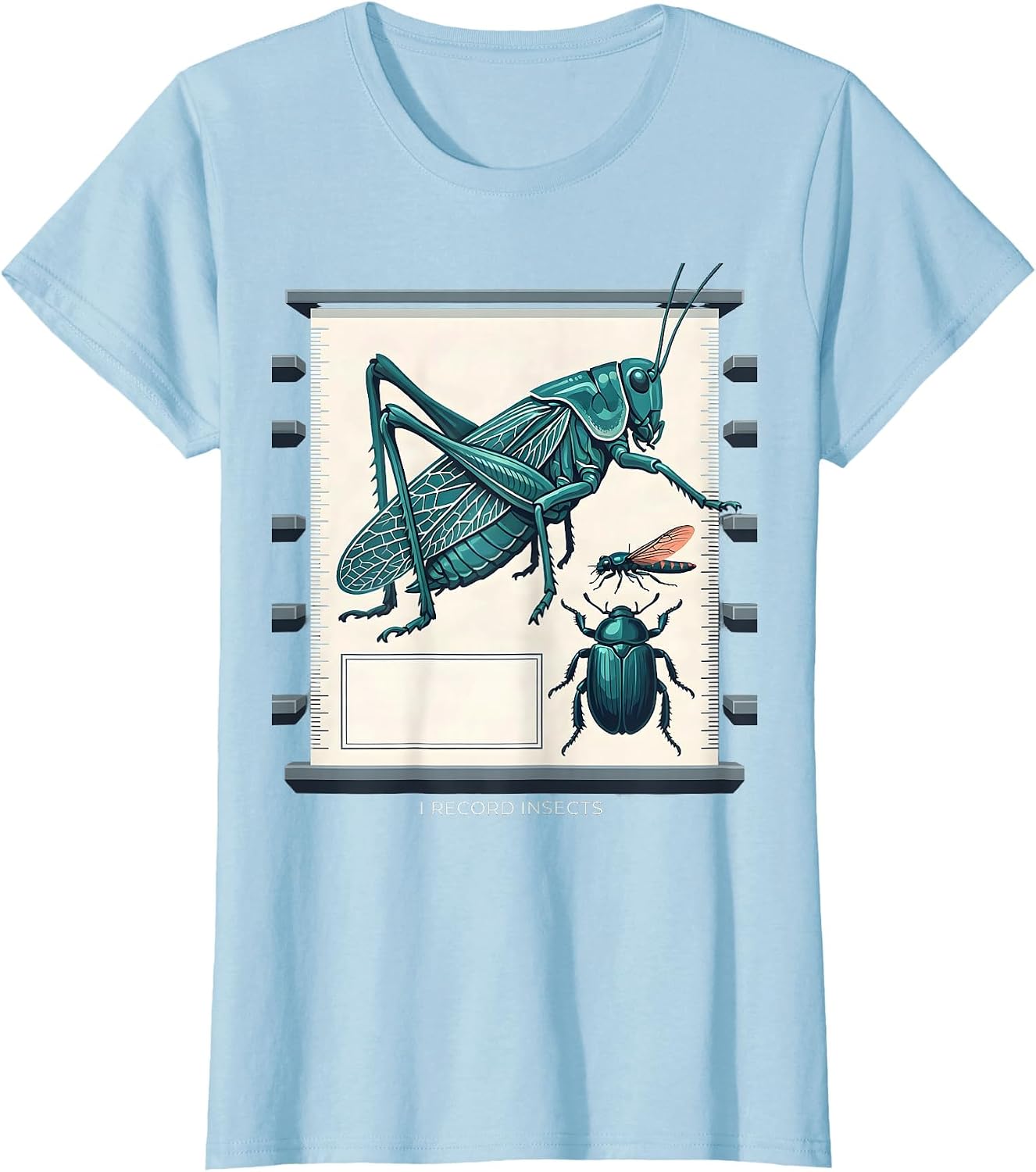 Women's I Record Insects Funny Entomologist Bug Collector Nature T-Shirt